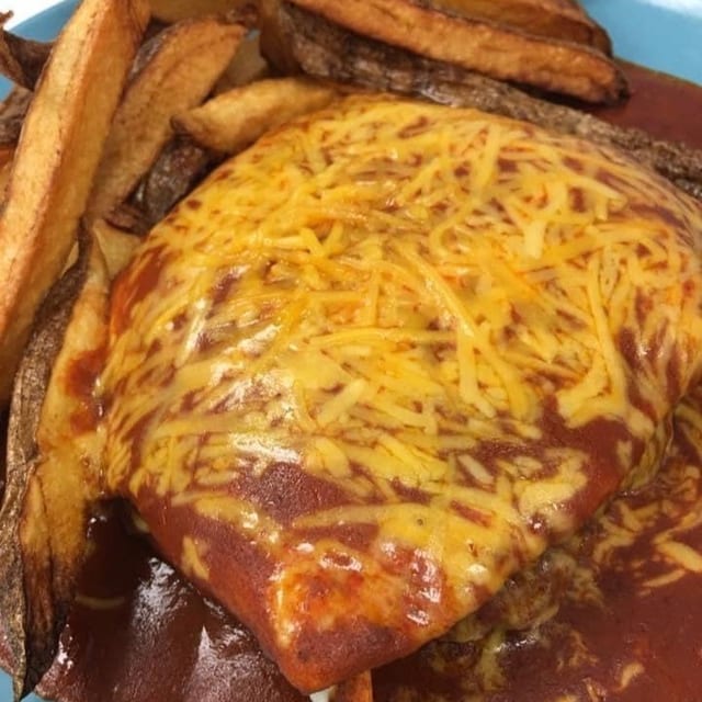 6 oz Smothered Burger.